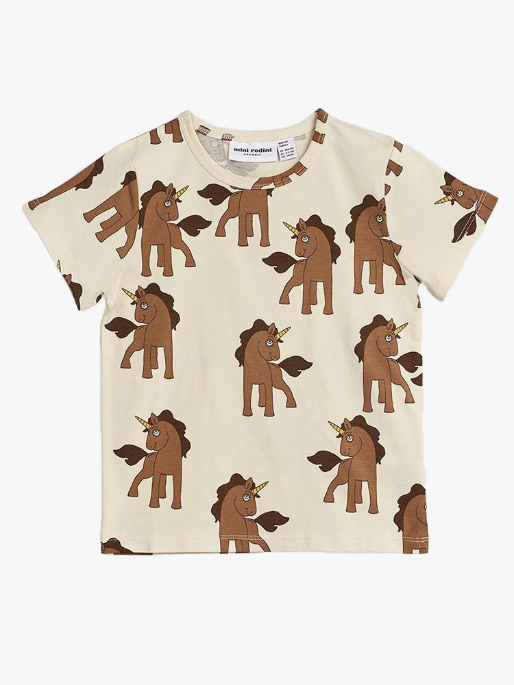 Mini Rodini Little Girls’ Unicorn Tee - Saint Bernard