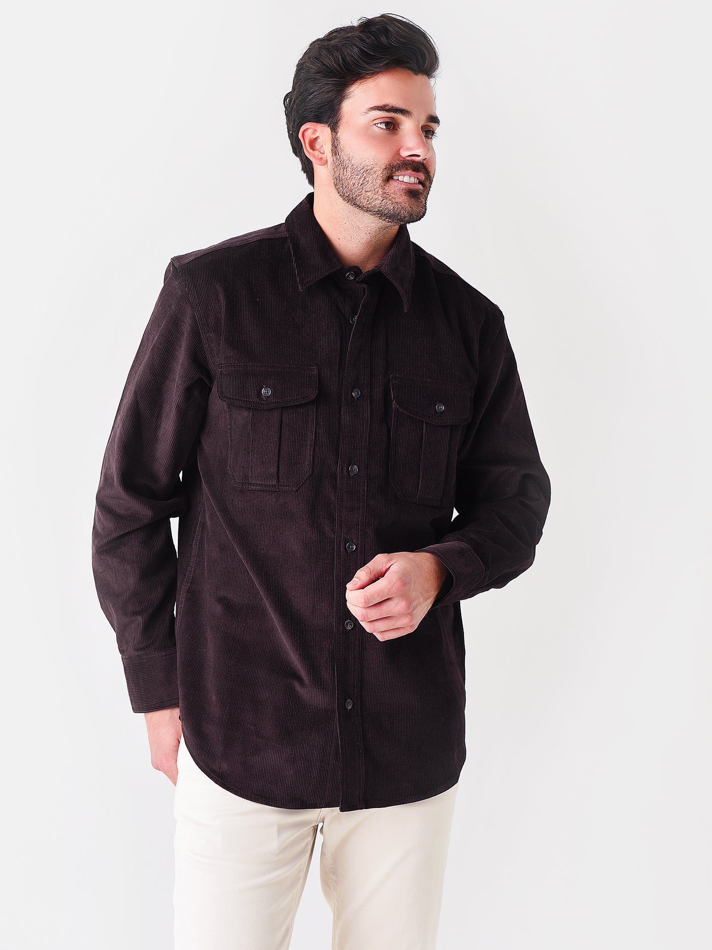 Filson Men's 12-Wale Corduroy Shirt - Saint Bernard