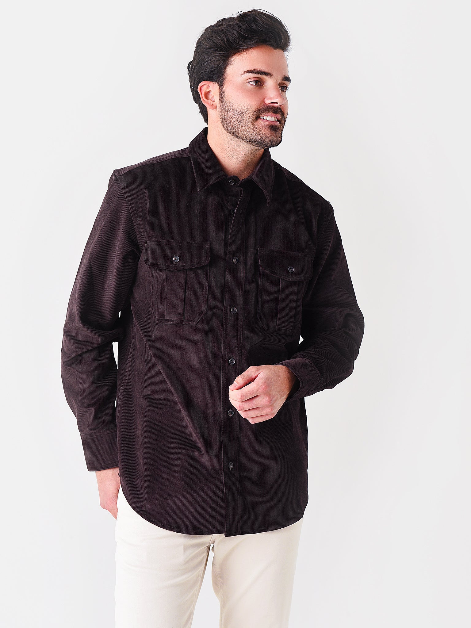 Filson Men's 12-Wale Corduroy Shirt - Saint Bernard