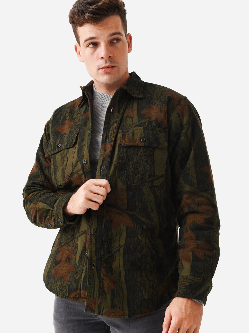 Filson Men's Insulated Field Flannel Shirt - Saint Bernard