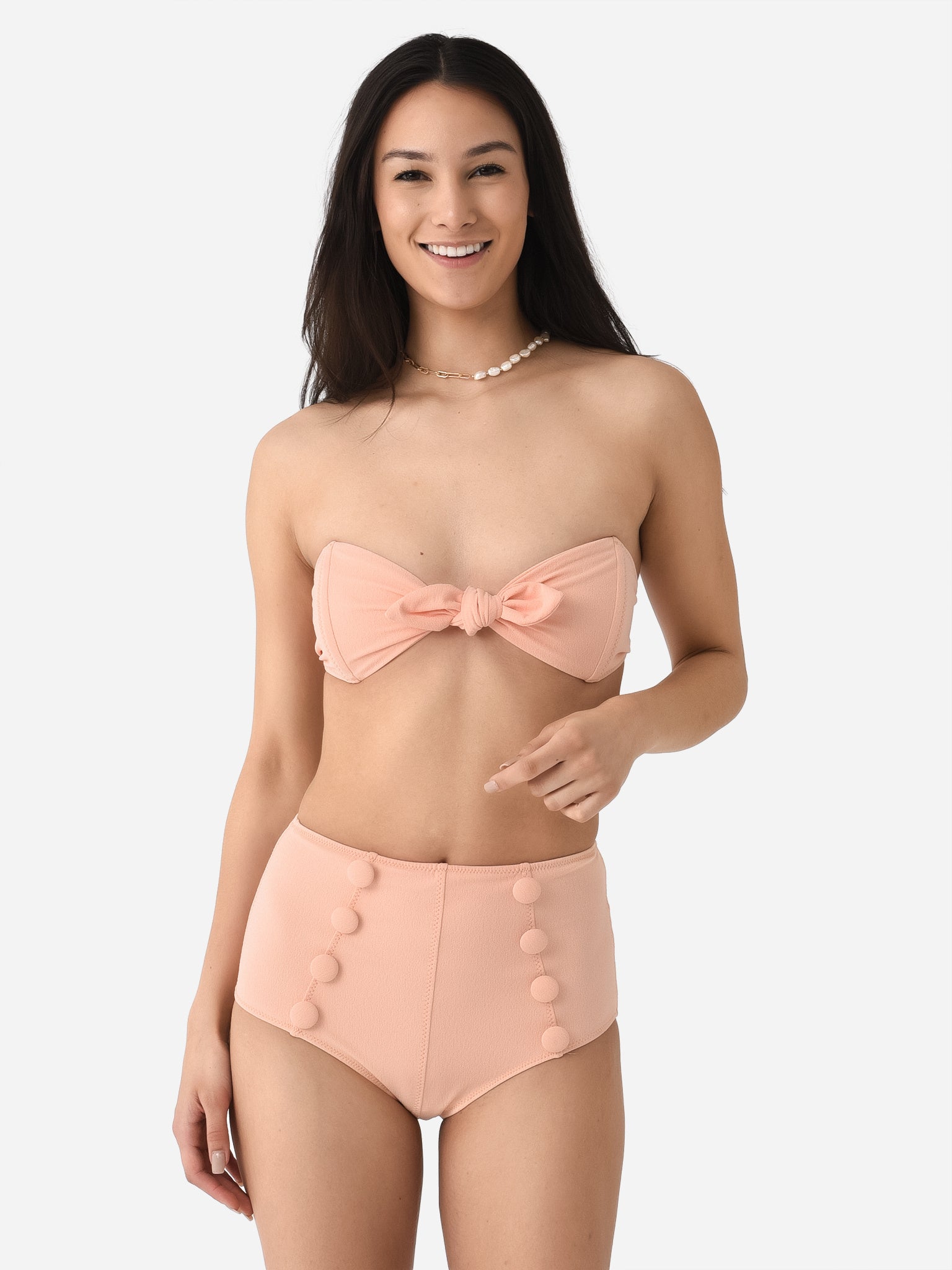 Lisa Marie Fernandez Women's Poppy High Waisted Bikini Set - Saint Bernard