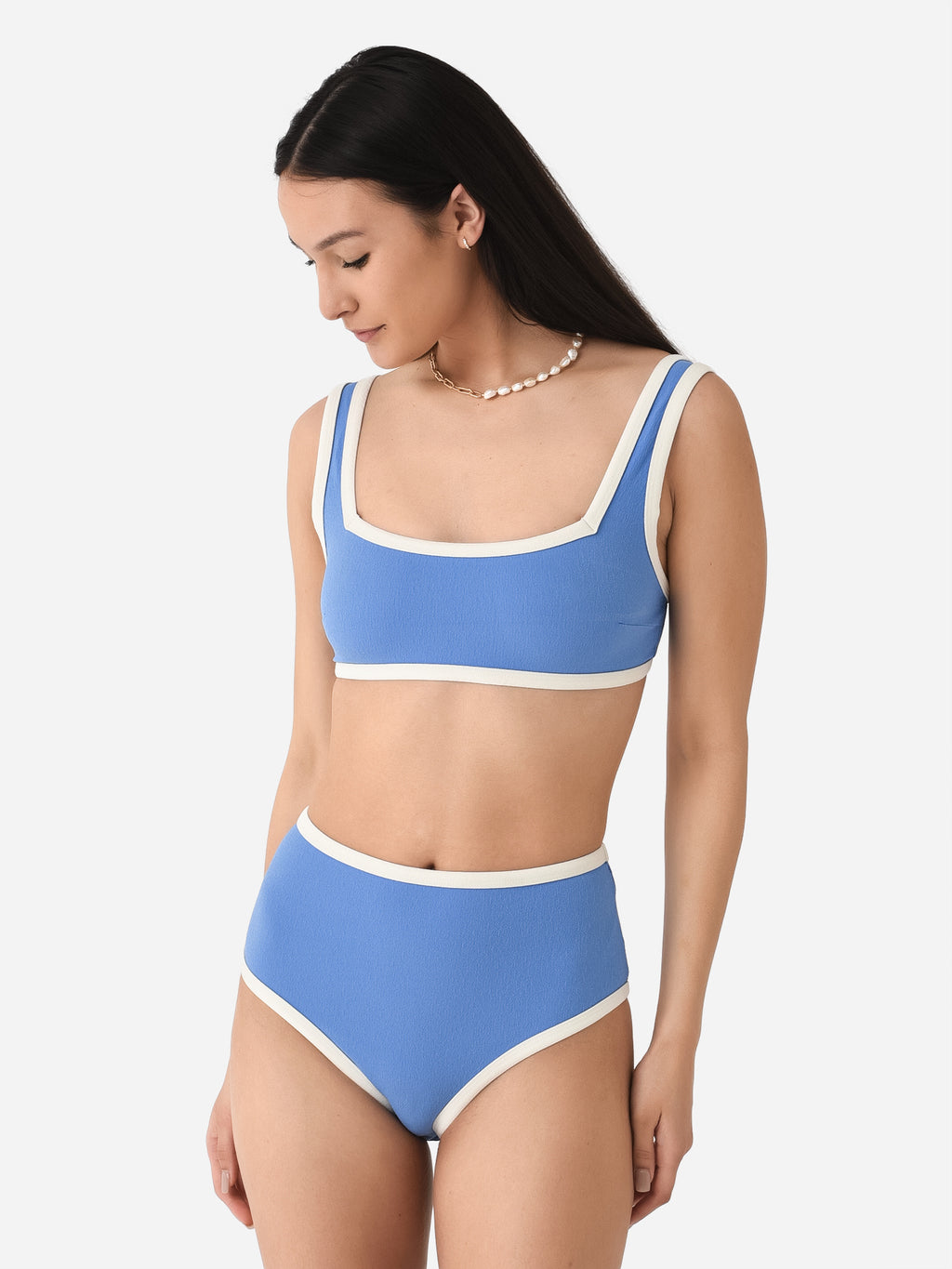 Lisa Marie Fernandez Women's Sailor High Waist Bikini Set - Saint Bernard