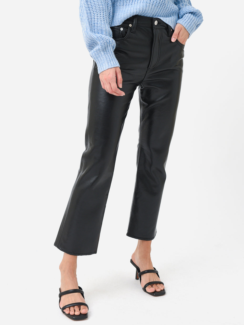 Citizens Of Humanity Women's Isola Recycled Leather Bootcut Pant - Saint Bernard