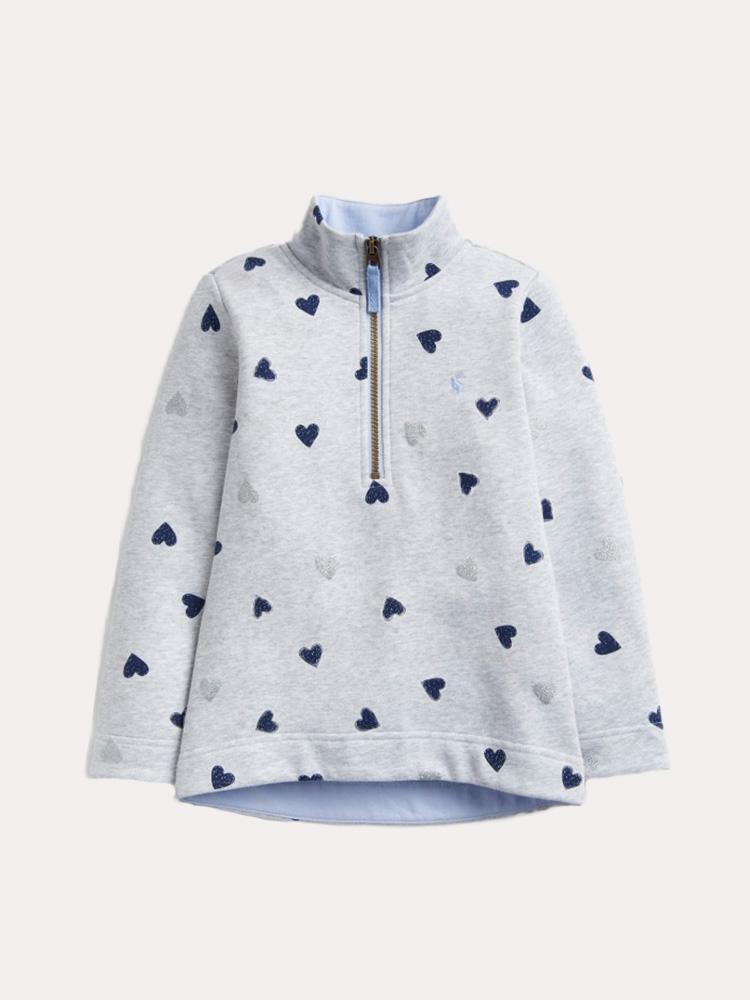 Little Joules Girls' Fairdale 1/4 Zip - Saint Bernard
