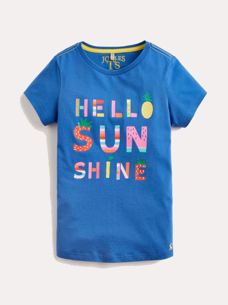 Little Joule Little Girls' Pixie Jersey Screen Print T-Shirt - Saint Bernard