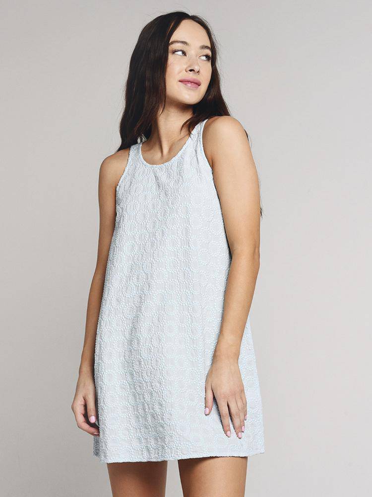 Stark X Embroidered Cotton Tank Dress - Saint Bernard