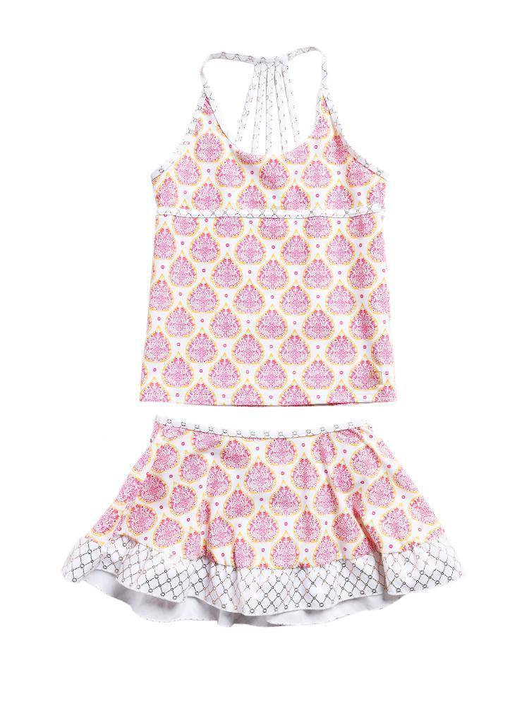 Cabana Life Girls' Swimsuit & Cover Up Set - Saint Bernard