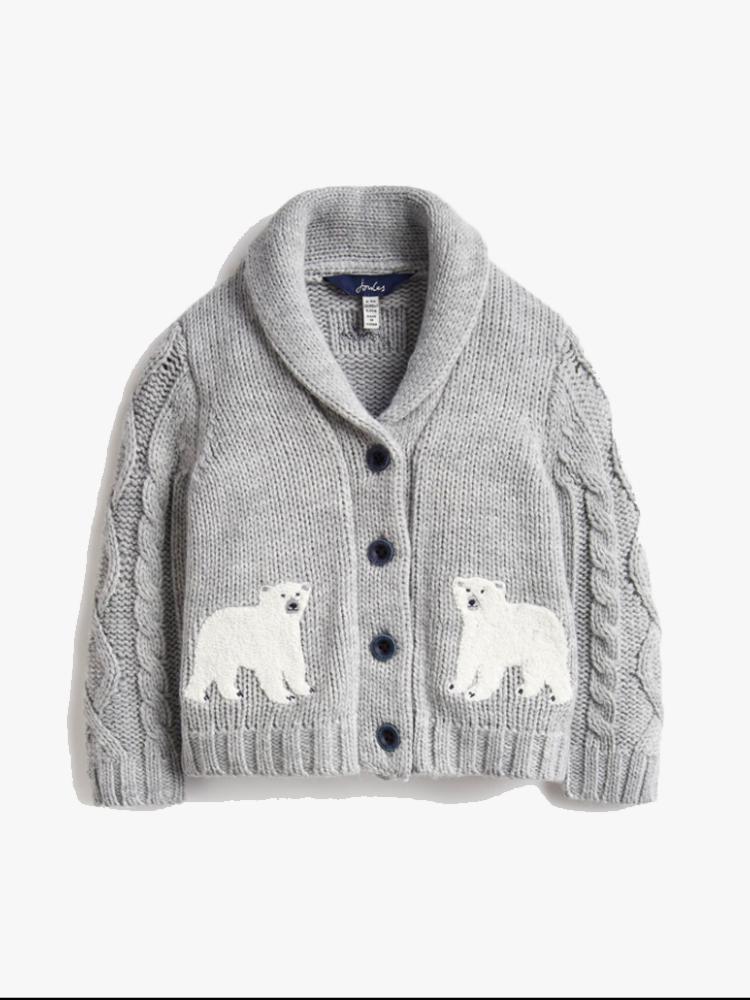 Little Joules Baby Boys’ Cardi Shawl Collar Cardigan - Saint Bernard