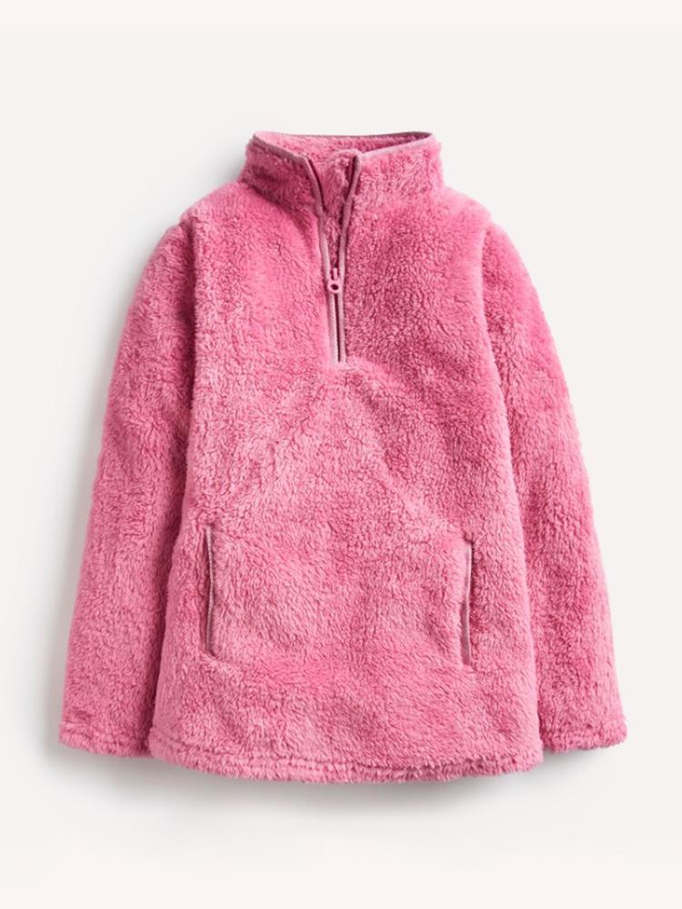 Little Joules Ellie Half Zip Fleece - Saint Bernard