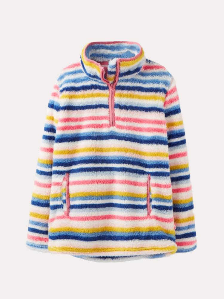 Little Joules Ellie Half Zip Fleece - Saint Bernard