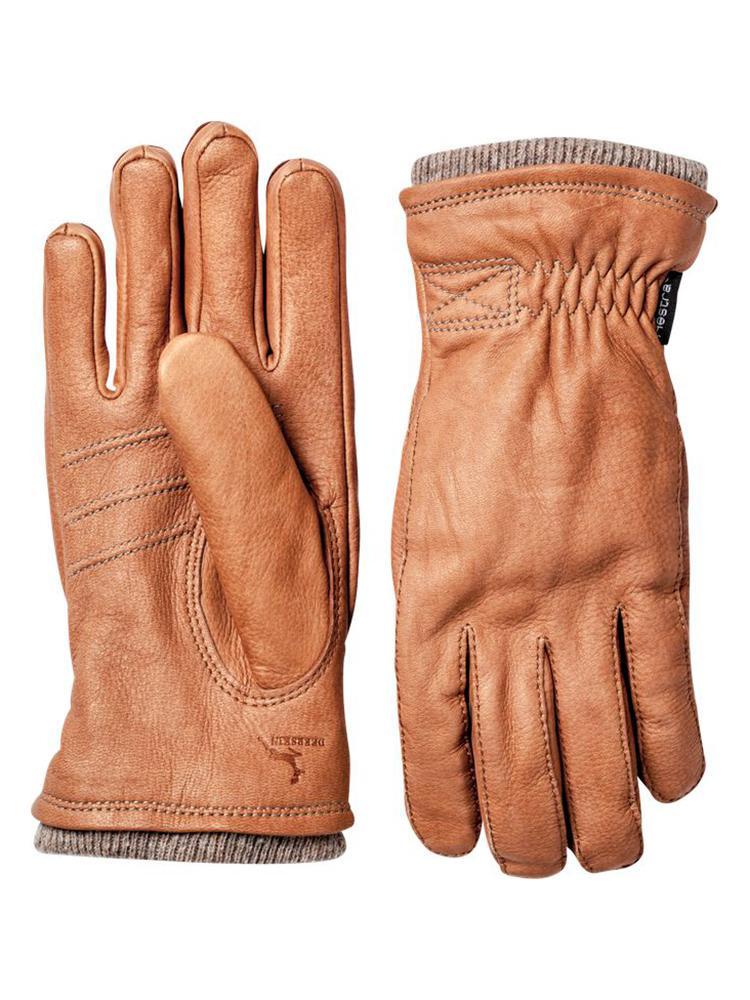 Hestra Men's Deerskin Swisswool Rib Cuff Glove - Saint Bernard