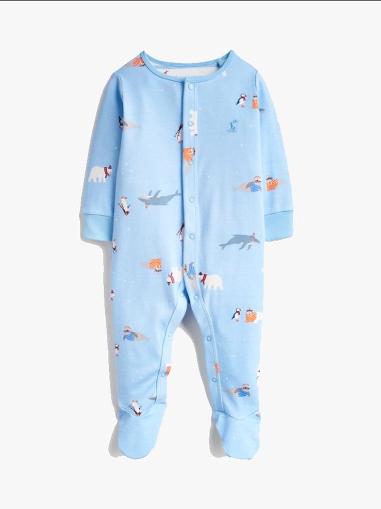 Little Joules Boys' Ziggy Printed Babygrow Onesie - Saint Bernard