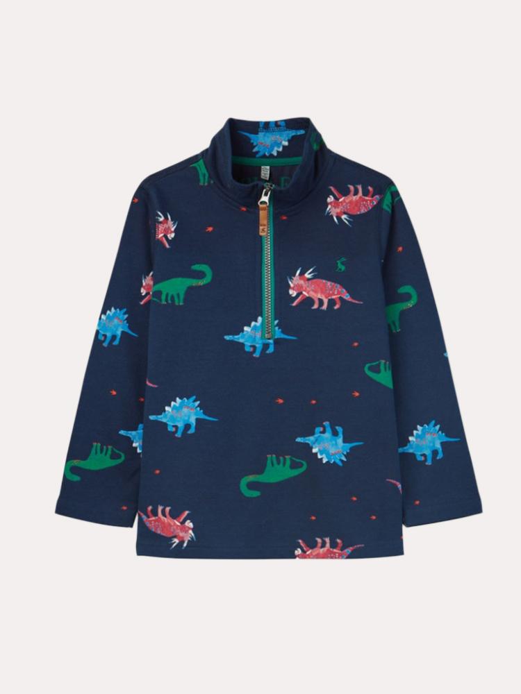 Little Joules Boys' Dale Printed Overhead Sweater - Saint Bernard