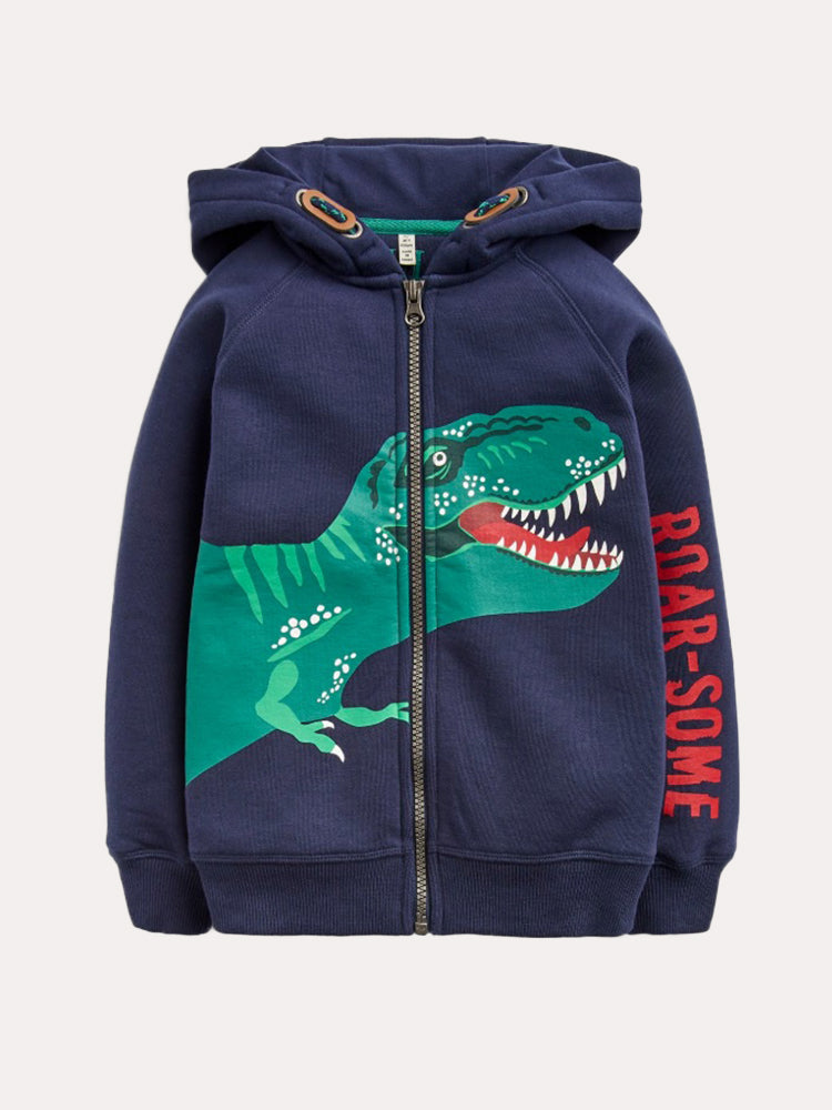 The Little Joules Boys' Seth Character Hoodie - Saint Bernard
