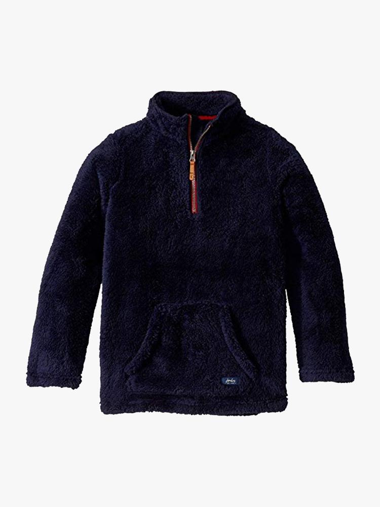 Little Joules Little Boys’ Woozle Fleece Sweater - Saint Bernard