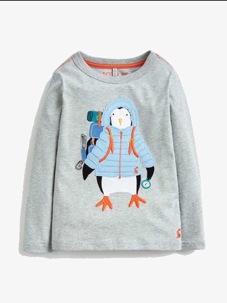 Little Joules Little Boys’ Jack Applique T-Shirt - Saint Bernard