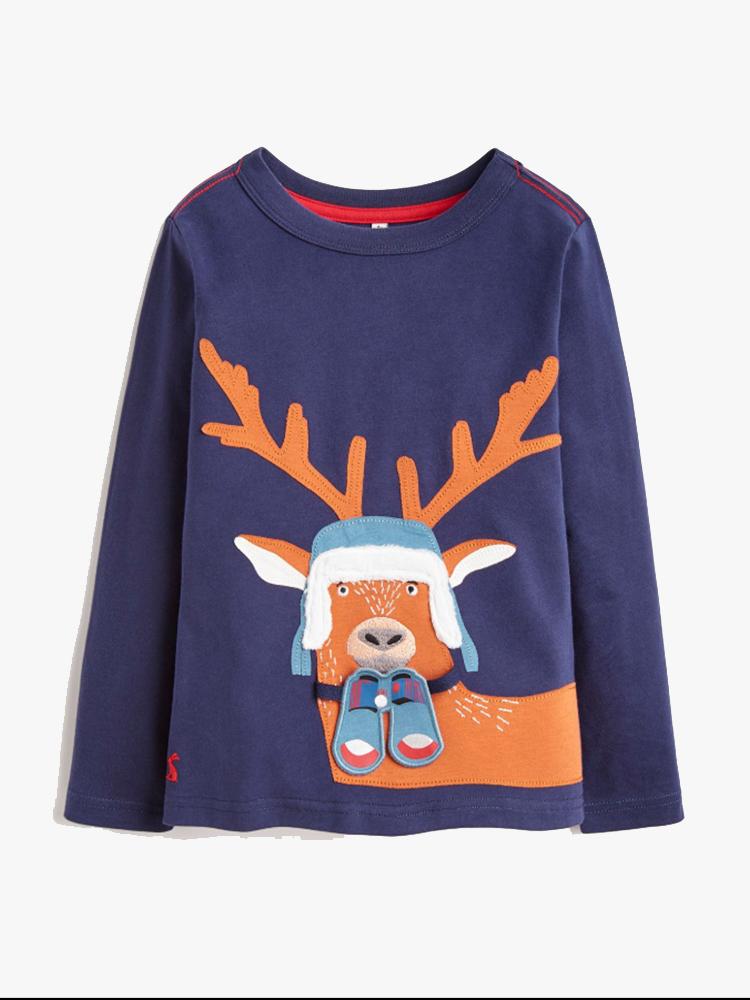 Little Joules Little Boys’ Chomp Sweater - Saint Bernard