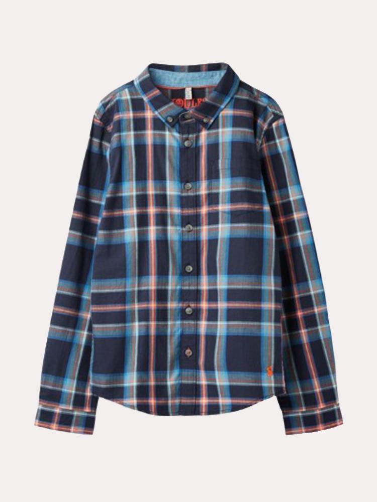 Little Joules Boys' Lachlan Long Sleeve Woven - Saint Bernard