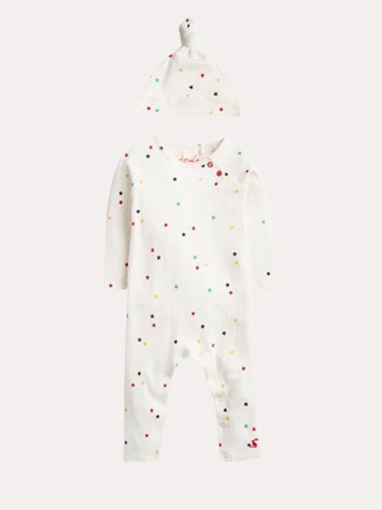 Little Joules Girls' Giggle Onesie - Saint Bernard
