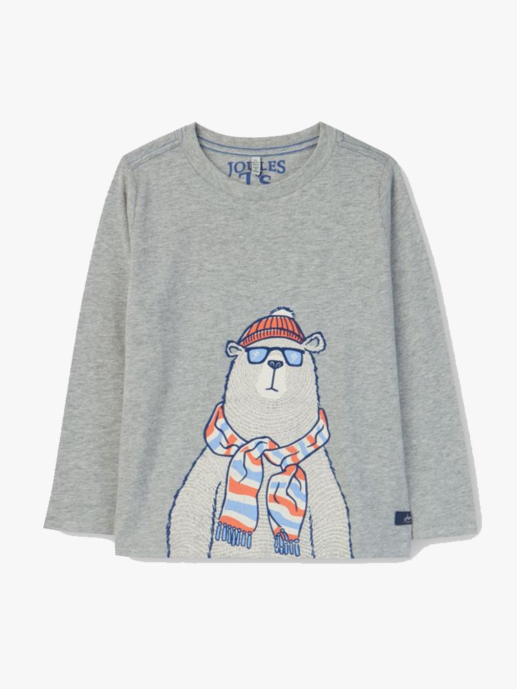 Little Joules Little Boys’ Finlay Screenprint T-Shirt - Saint Bernard