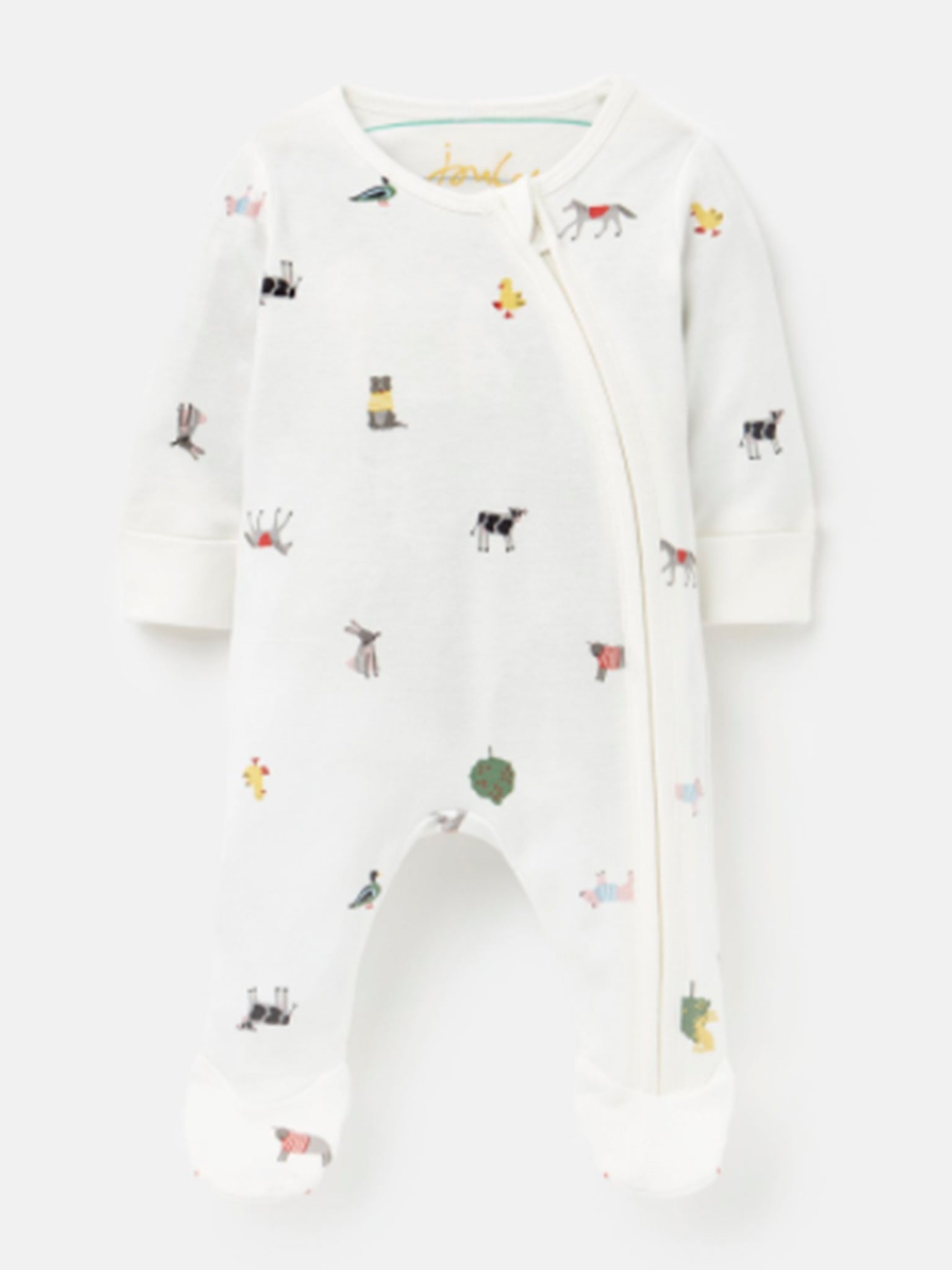 Little Joules Baby The Zip Babygrow Onesie - Saint Bernard