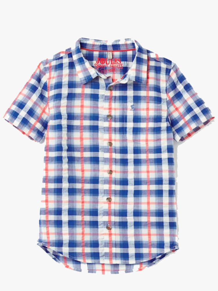 Little Joules Boys' Maywell Check Shirt - Saint Bernard