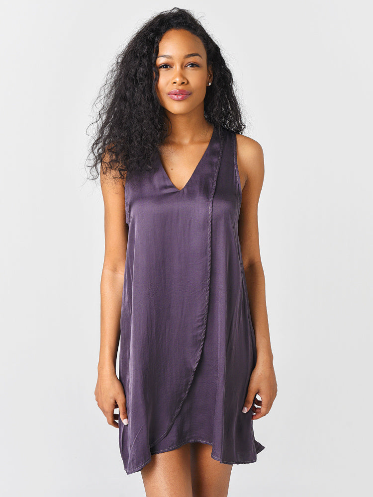 Stark X Women's V-Neck Short Overflap Dress - Saint Bernard