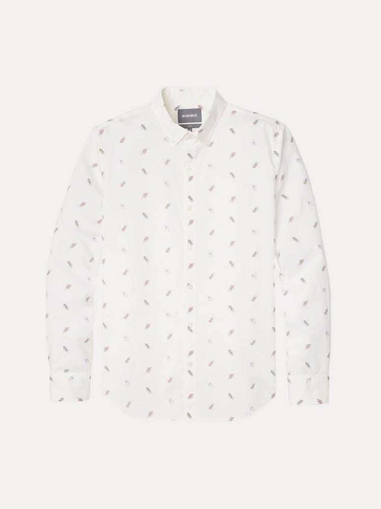 Bonobos Lazy River Summer Weight Shirt - Saint Bernard