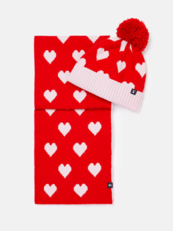 Little Joules Kids' Snowy Hat and Scarf Set - Saint Bernard