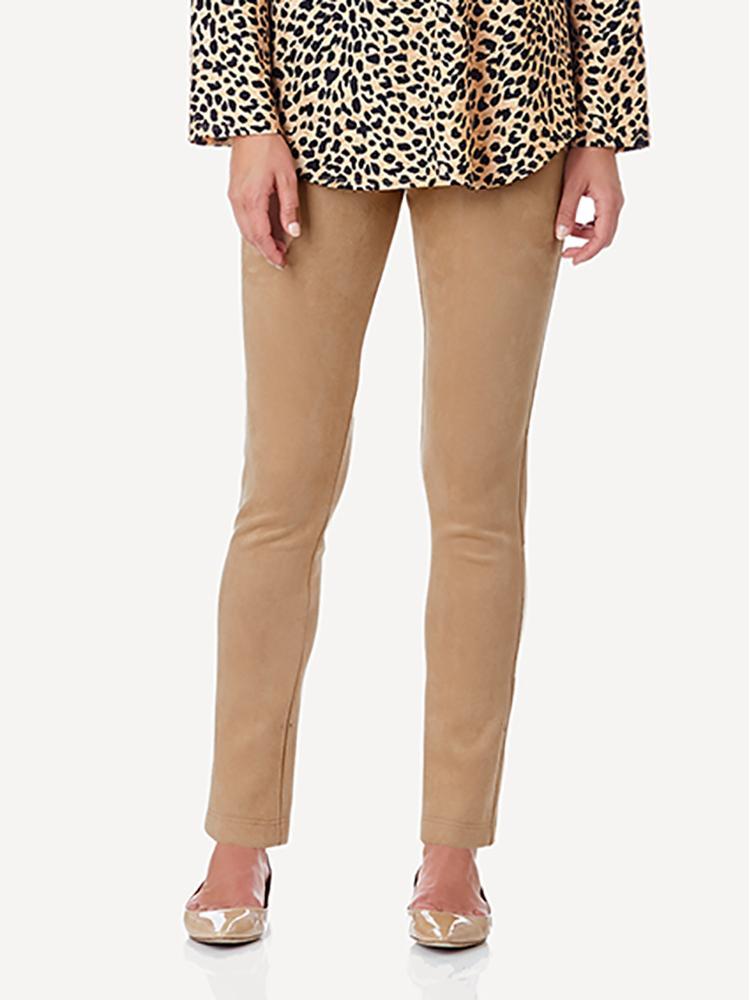 Jude Connally Gigi Faux Suede Skinny Ankle Length Pant - Saint Bernard