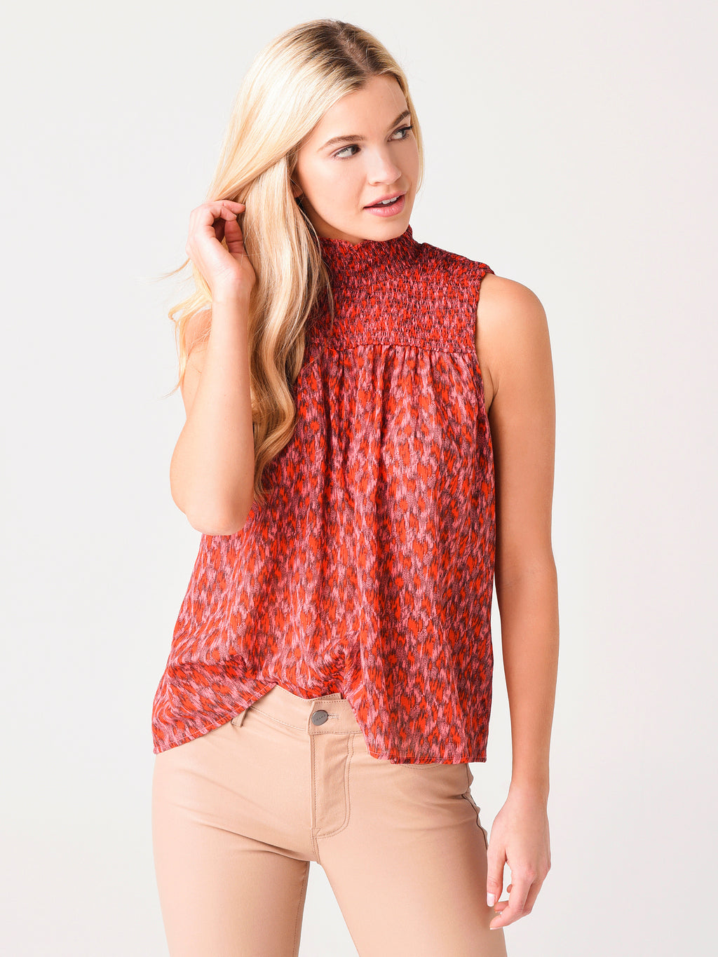 Joie Women's Mika Sleeveless Cotton Top - Saint Bernard