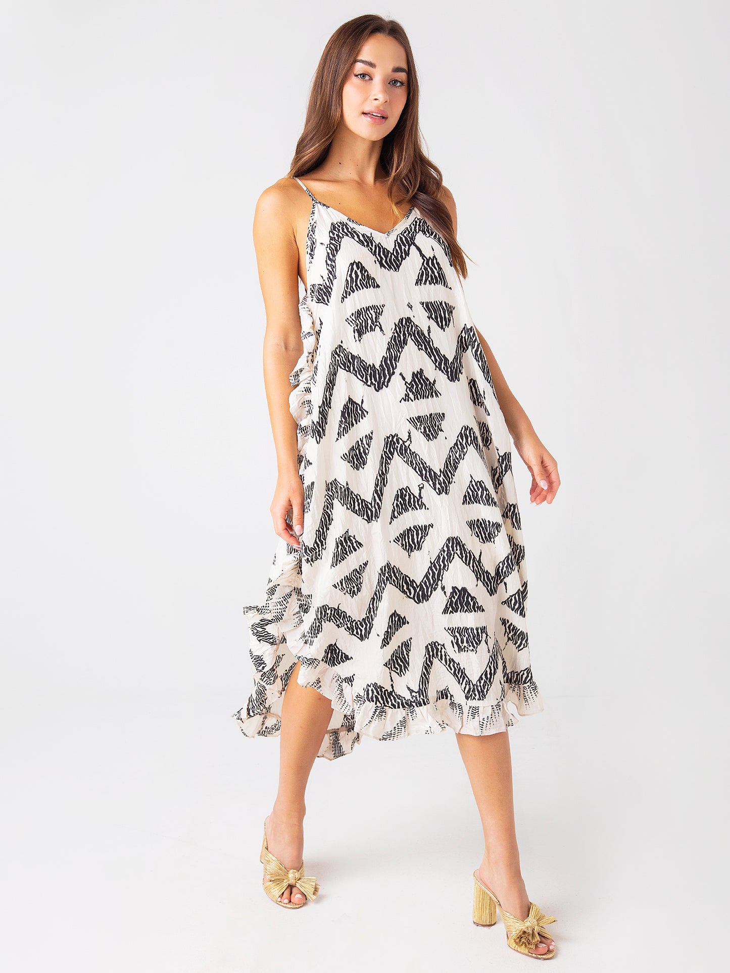 Joie Women's Hayworth Midi Silk Dress - Saint Bernard