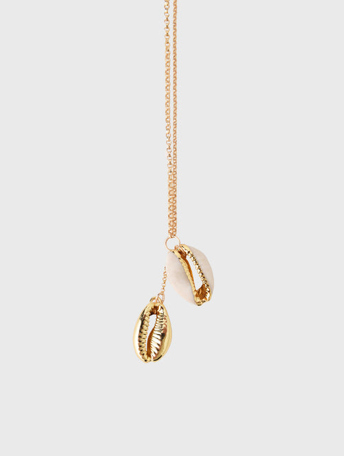 Annie O'Grady Designs Rolo Chain With Puka Shells Necklace
