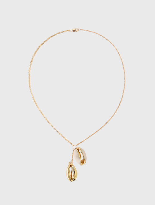 Annie O'Grady Designs Rolo Chain With Puka Shells Necklace