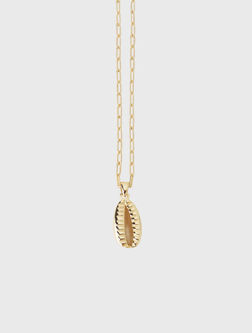 Annie O'Grady Designs Open Link Chain With Puka Shell Necklace