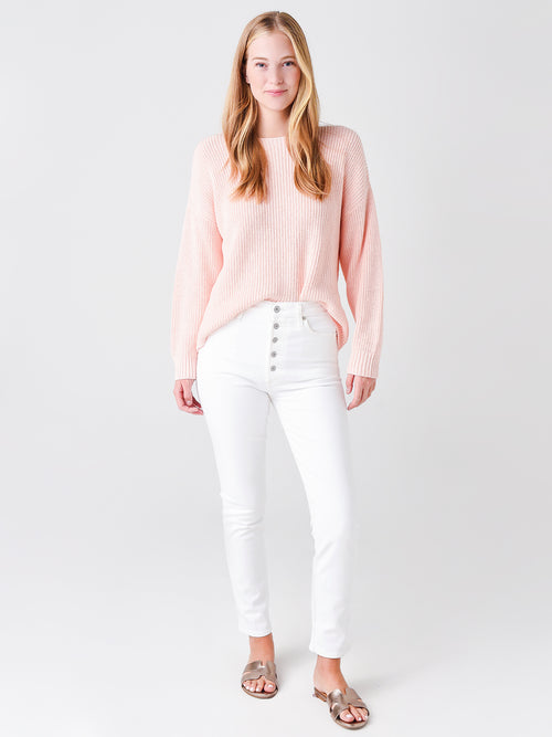 J Society Women's Cotton Shaker Sweater