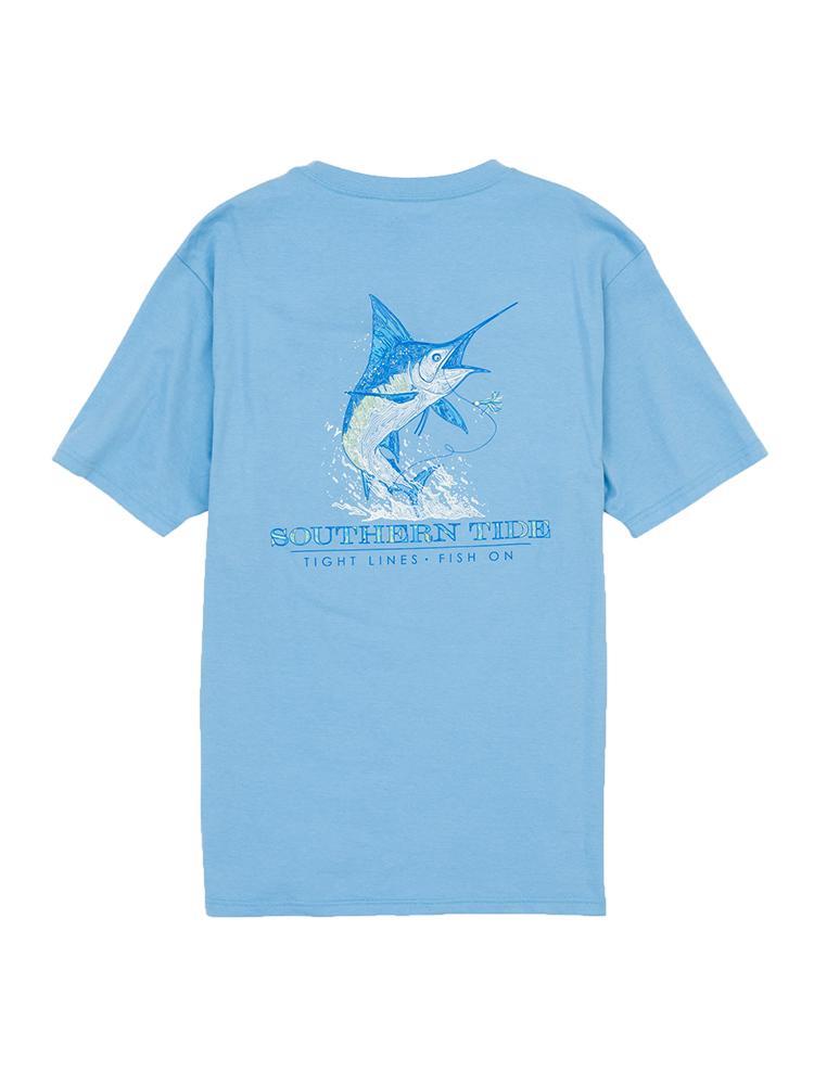 Southern Tide Tight Lines T Shirt - Saint Bernard