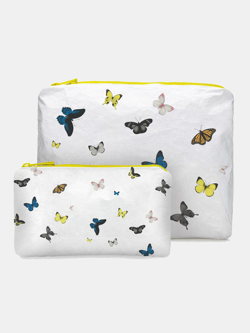 HiLoveTravel Two Piece Set With Butterflies on White Packs - Saint Bernard