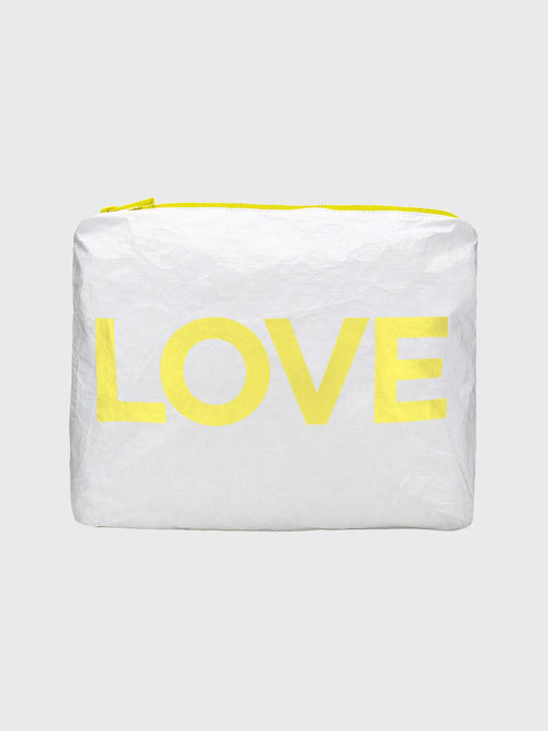 HiLoveTravel Two Piece Set White with Yellow Love Packs - Saint Bernard