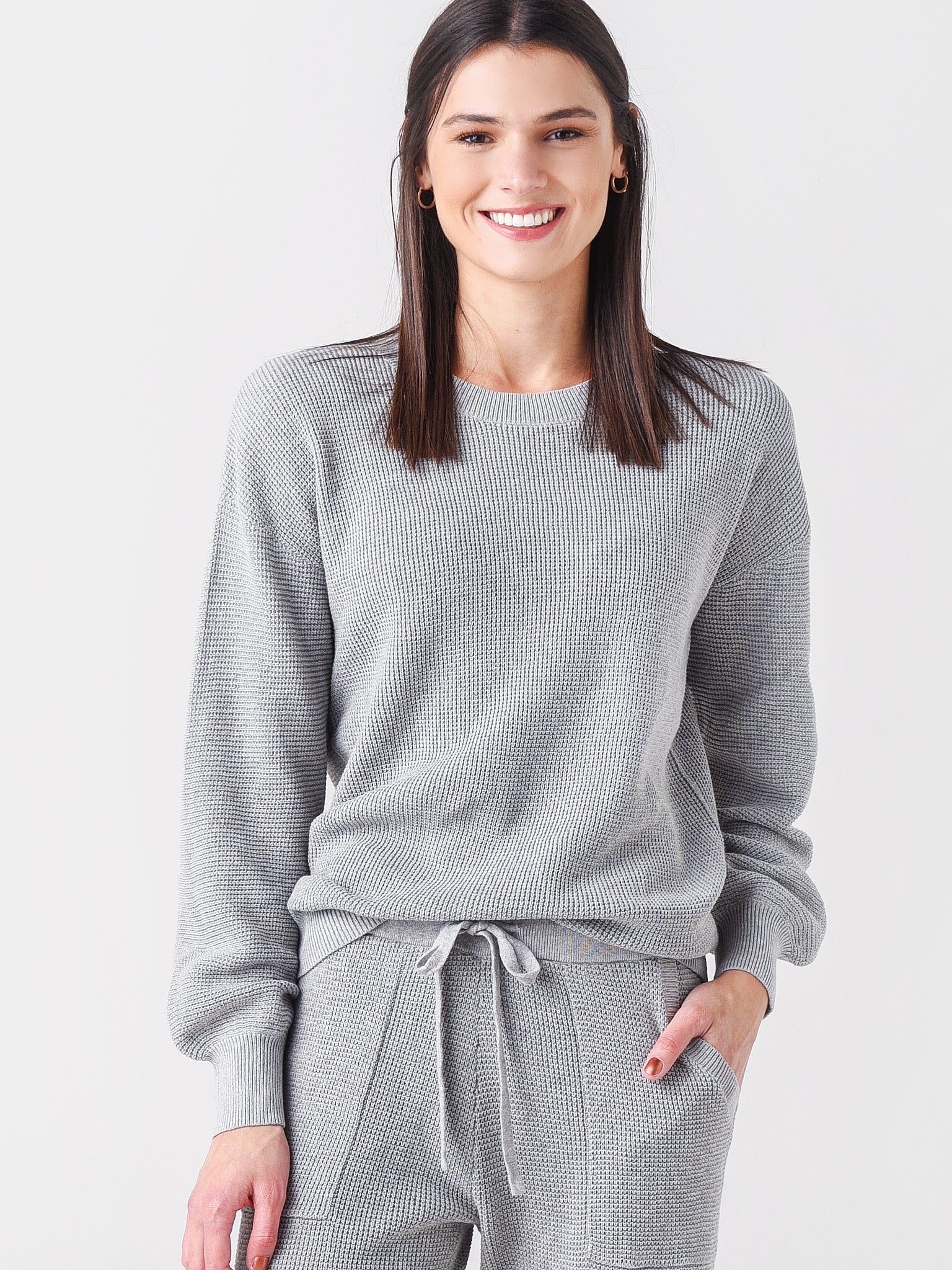 J Society Women's Cotton Waffle Top - Saint Bernard