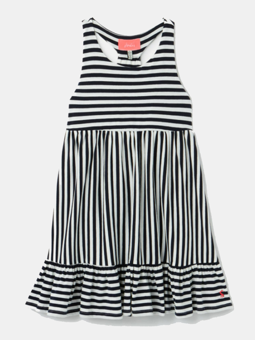 Little Joules Girls' Juno 1-12 Tiered Jersey Dress - Saint Bernard