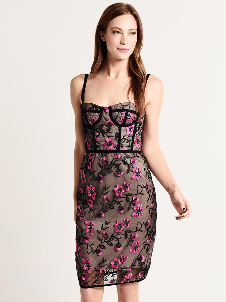 Milly Bustier Knee Length Dress - Saint Bernard