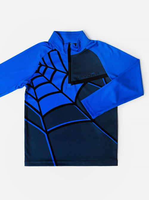 Spyder Boys' Web Half-Zip Base Layer Top