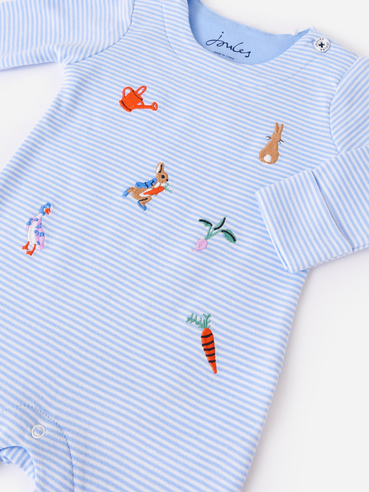 Joules Rabbit Design Joules Baby Peter Rabbit Onesie | $38.00 | Saint Bernard