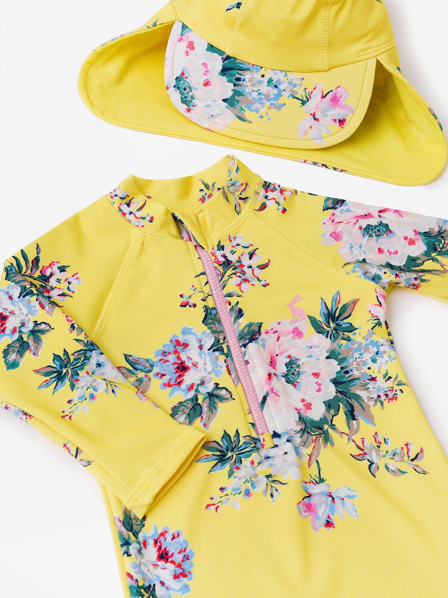 Joules Baby Girls' Sun Swim Onesie - Saint Bernard