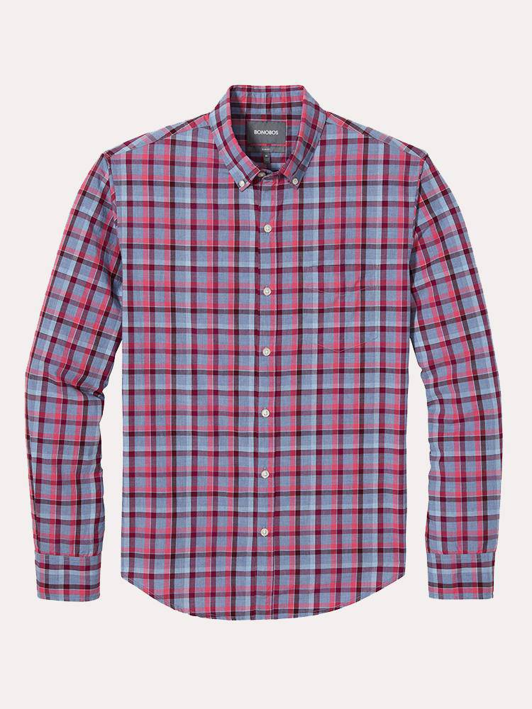 Bonobos Washed Buttondown Slim Shirt - Saint Bernard