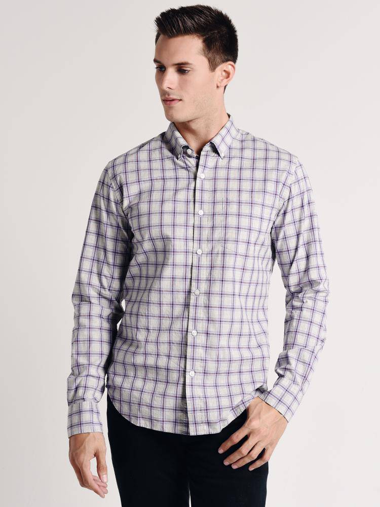 Bonobos Washed Button Down Slim Shirt - Saint Bernard