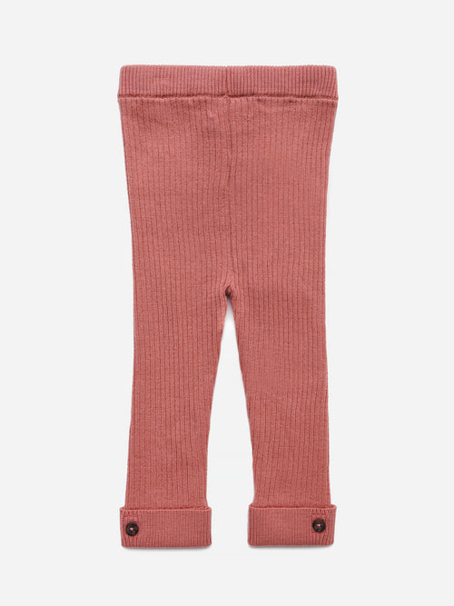 Miles Baby Girls' Merino Ribbed Legging