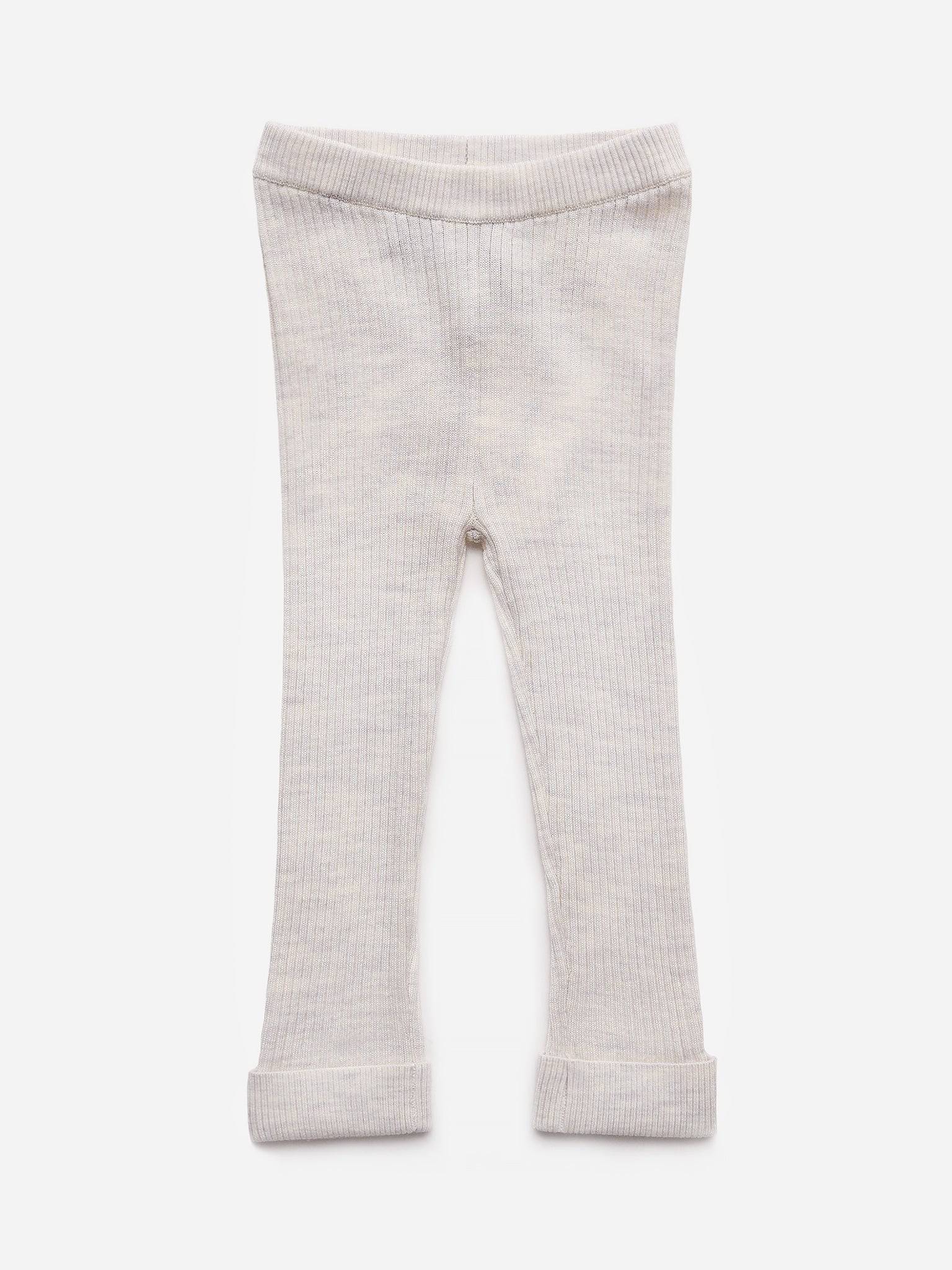 Miles Baby Merino Ribbed Legging - Saint Bernard