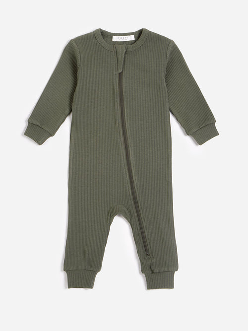 Petit Lem Baby's Long Sleeve Playsuit Sleep Knit Onesie